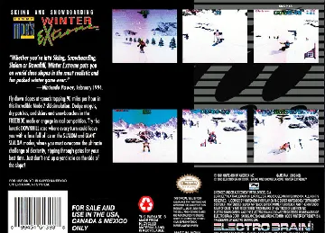Tommy Moe's Winter Extreme - Skiing and Snowboarding (USA) box cover back